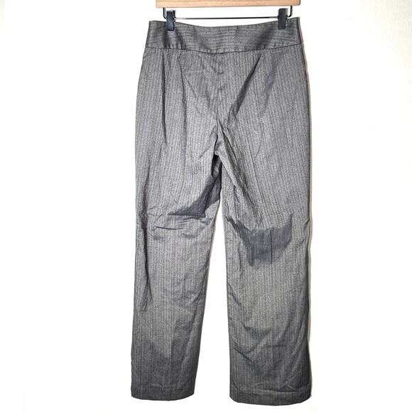 Chico's 1 gray pinstriped wide leg business casual dress pants size 8 B48 - Picture 4 of 4
